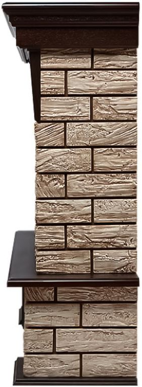 Электрокамин Electrolux EFP/P-2520LS N с порталом Firelight Forte Wood 25 камень коричневый, шпон темный дуб фото#9