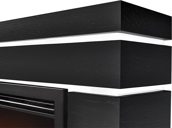 Электрокамин Electrolux EFP/P-2520LS N с порталом Firelight Moderno 25 шпон чёрный дуб фото#9