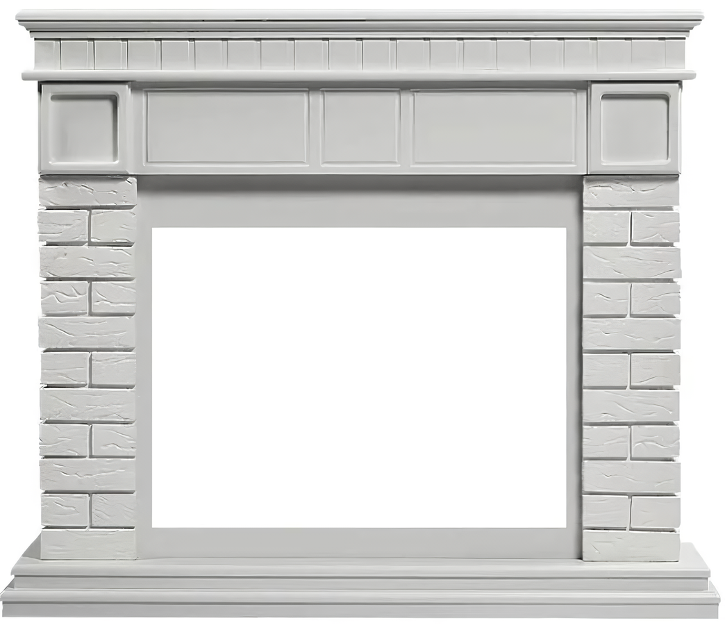 Электрокамин Electrolux EFP/P-3020LS N с порталом Firelight Bricks 30 камень белый, белая эмаль фото#2