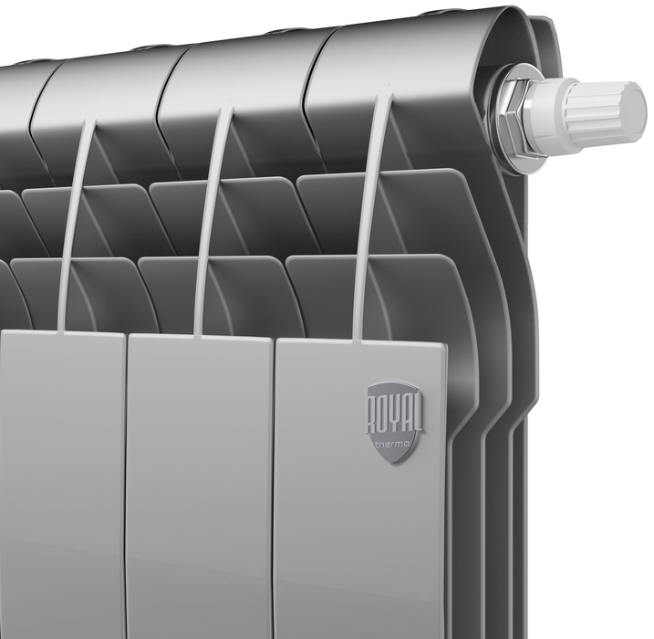 Биметаллический радиатор Royal Thermo BiLiner 350 /Silver Satin VR - 12 секц. фото#2