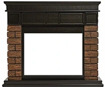 Электрокамин Electrolux EFP/P-3020LS N с порталом Firelight Bricks Wood 30 камень темный, шпон венге фото#2