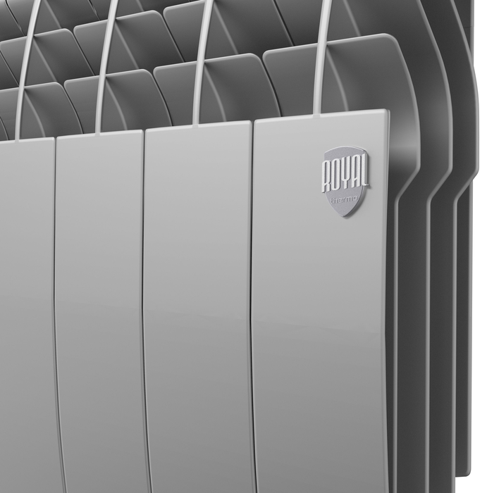 Биметаллический радиатор Royal Thermo BiLiner 350 /Silver Satin VR - 12 секц. фото#3