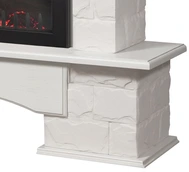 Электрокамин Electrolux EFP/P-3020LS N с порталом Firelight Forte 30S камень белый, шпон белёный дуб фото#5