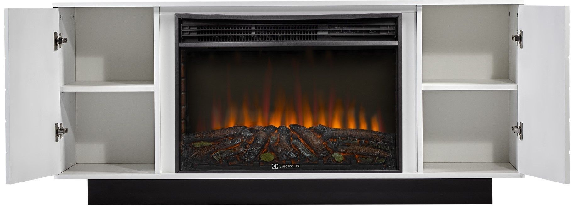Электрокамин Electrolux EFP/P-3020LS N с порталом Firelight Como 30 белый, черный фото#8