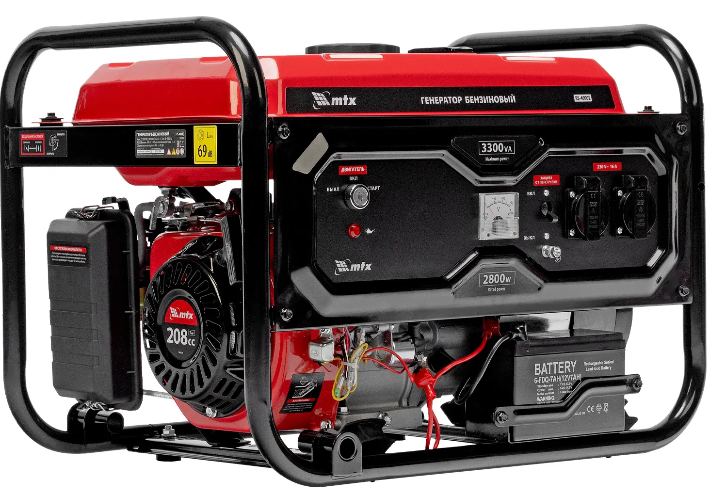 Бензиновый генератор MTX RS-4000E фото#7