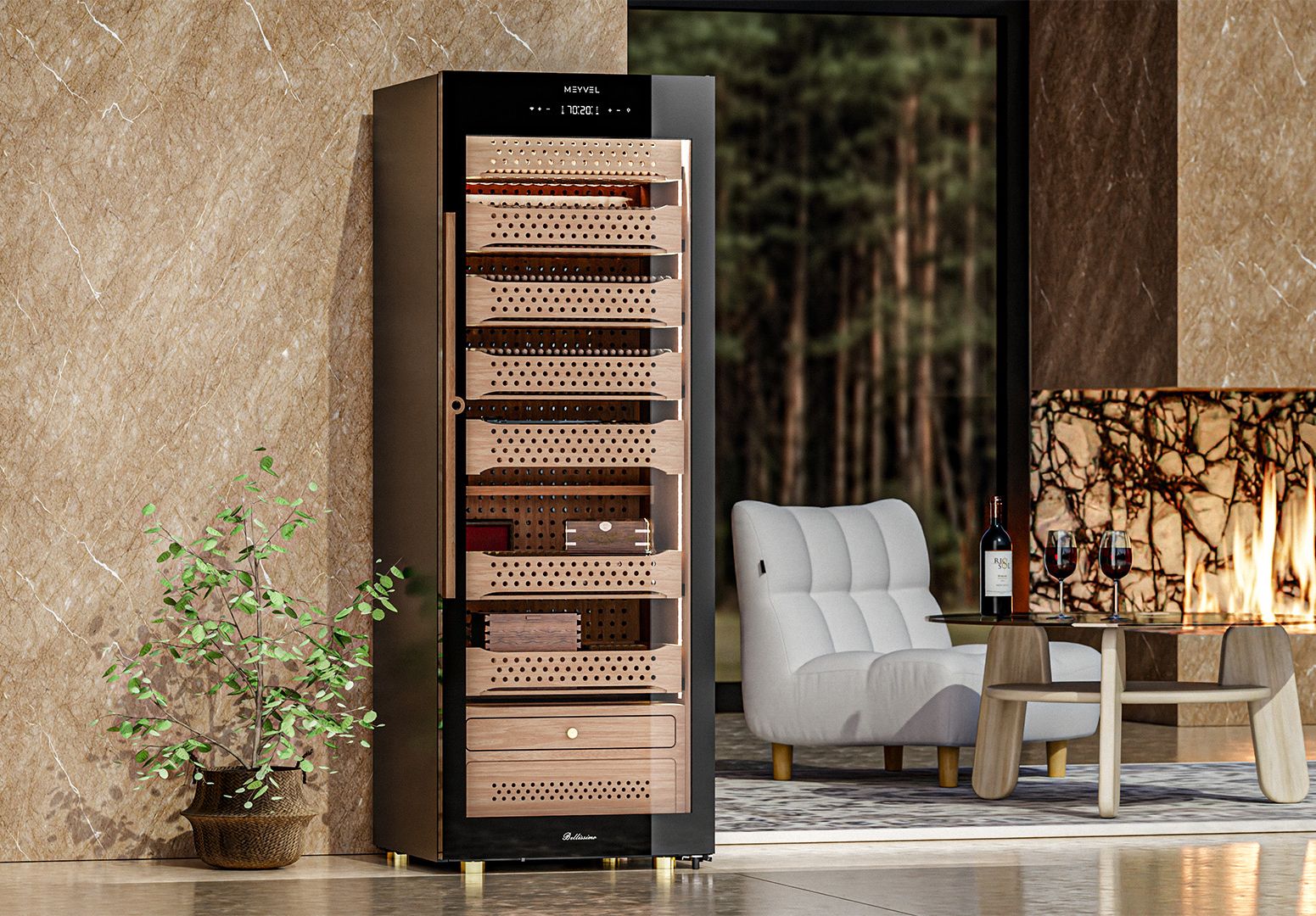 Шкаф-хьюмидор MEYVEL MC-376BK (PRO) фото#4
