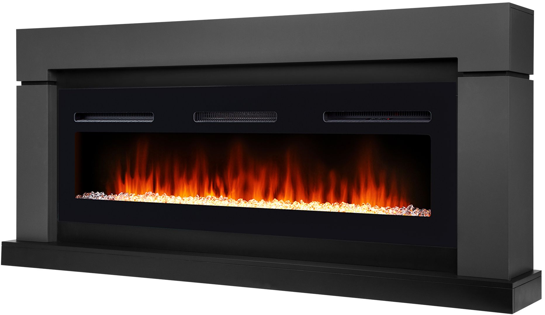 Линейный электрокамин Electrolux Infinity EFP/P-1600ULS с порталом Firelight Lindos Long, графит фото#4