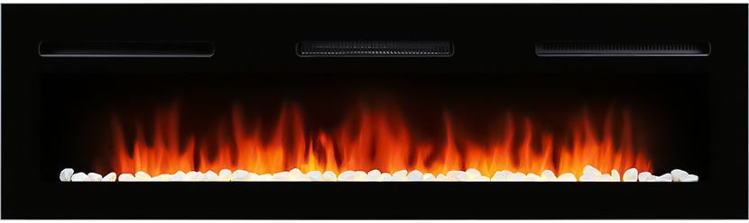 Линейный электрокамин Electrolux Infinity EFP/P-1600ULS с порталом Firelight Moderno Long, белый фото#7