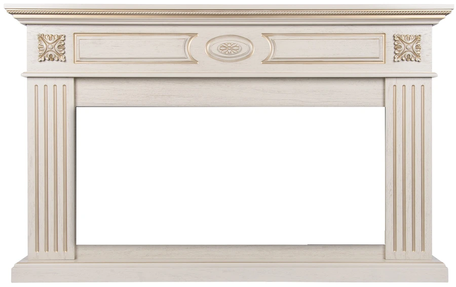 Линейный портал Firelight Siena 42/40/36, слоновая кость с золотой патиной