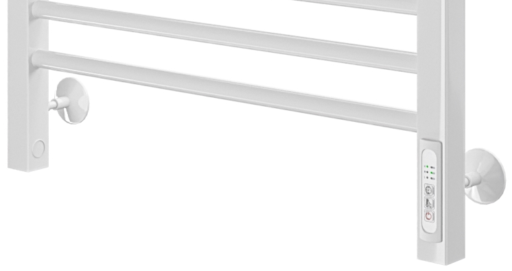 Электрический полотенцесушитель лесенка Royal Thermo Stato white П15 500х1000 электро (встроен. диммер) фото#3