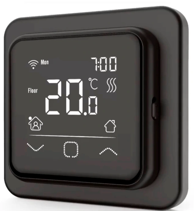 Терморегулятор для теплого пола ERGERT ETR-360W (Wi-Fi, чёрный)