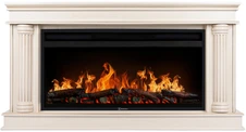Электрокамин Electrolux EFP/P-3620LS с порталом Firelight Olympia 36, слоновая кость с золотой патиной