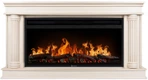 Электрокамин Electrolux EFP/P-3620LS с порталом Firelight Olympia 36, слоновая кость с золотой патиной