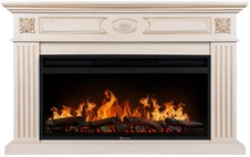 Электрокамин Electrolux EFP/P-3620LS с порталом Firelight Siena 36, слоновая кость с золотой патиной