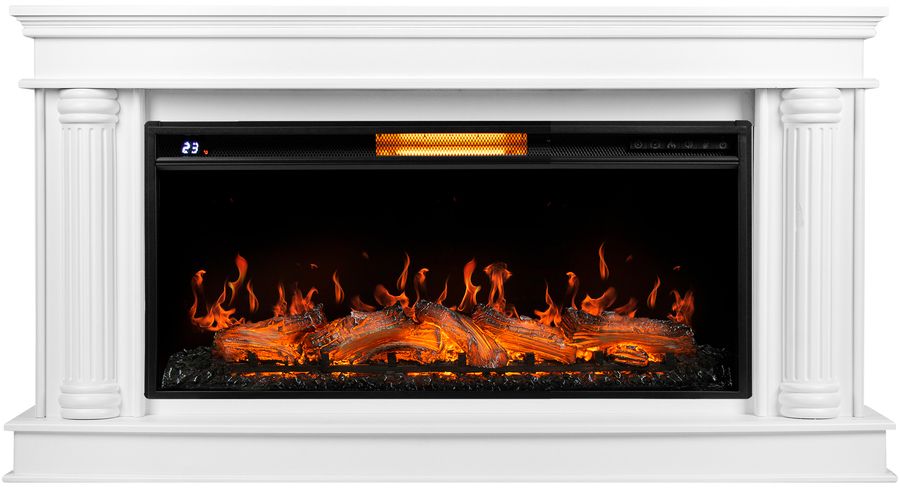 Электрокамин Royal Thermo Aurora RTFP/P-AR40LS с порталом Firelight Olympia 40, белый