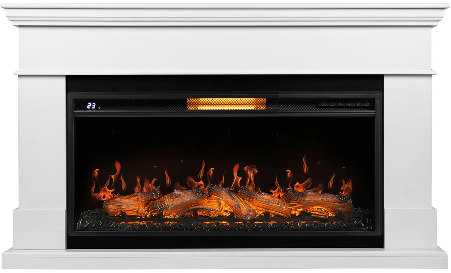 Электрокамин Royal Thermo Aurora RTFP/P-AR40LS с порталом Firelight California 40, белый