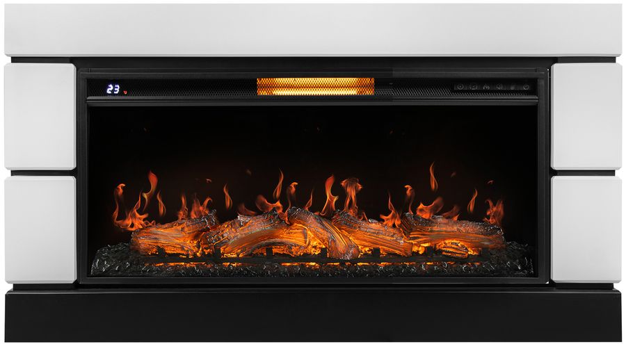 Электрокамин Royal Thermo Aurora RTFP/P-AR40LSс порталом Firelight Moderno 40, белый, р/в