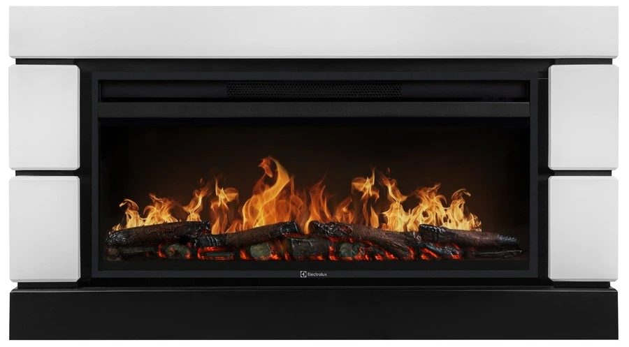 Электрокамин Electrolux EFP/P-3620LS с порталом Firelight Moderno 36, белый