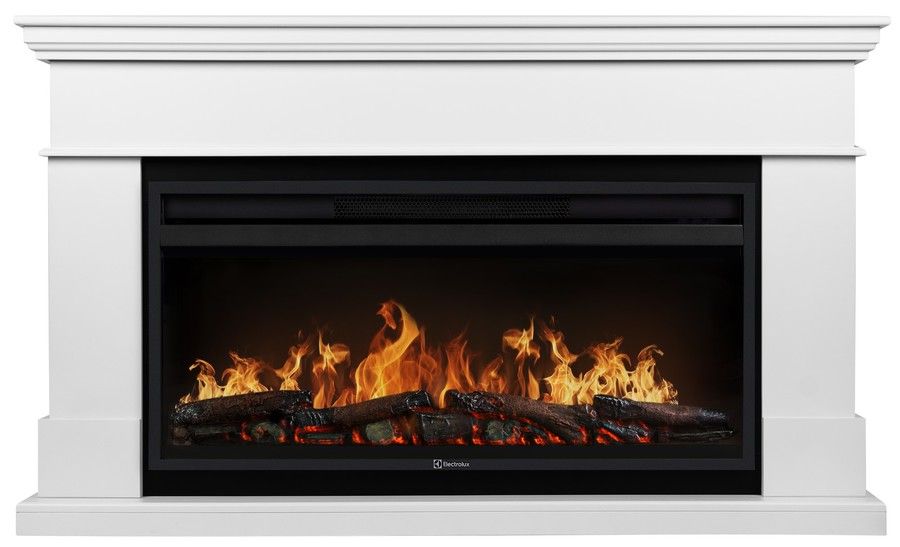 Линейный электрокамин Electrolux EFP/P-4220LS с порталом Firelight California 42, белый