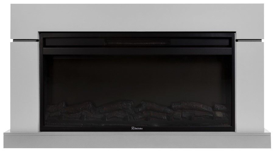 Линейный электрокамин Electrolux EFP/P-4220LS с порталом Firelight Lindos 42, светло-серый, р/в фото#6