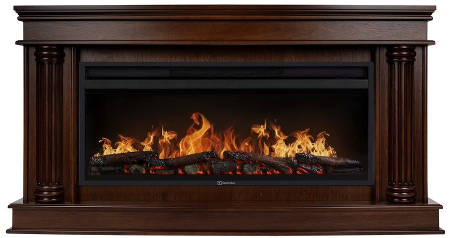 Линейный электрокамин Electrolux EFP/P-4220LS с порталом Firelight Olympia 42, канадский дуб