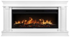 Линейный электрокамин Electrolux EFP/P-4220LS с порталом Firelight Olympia 42, белый
