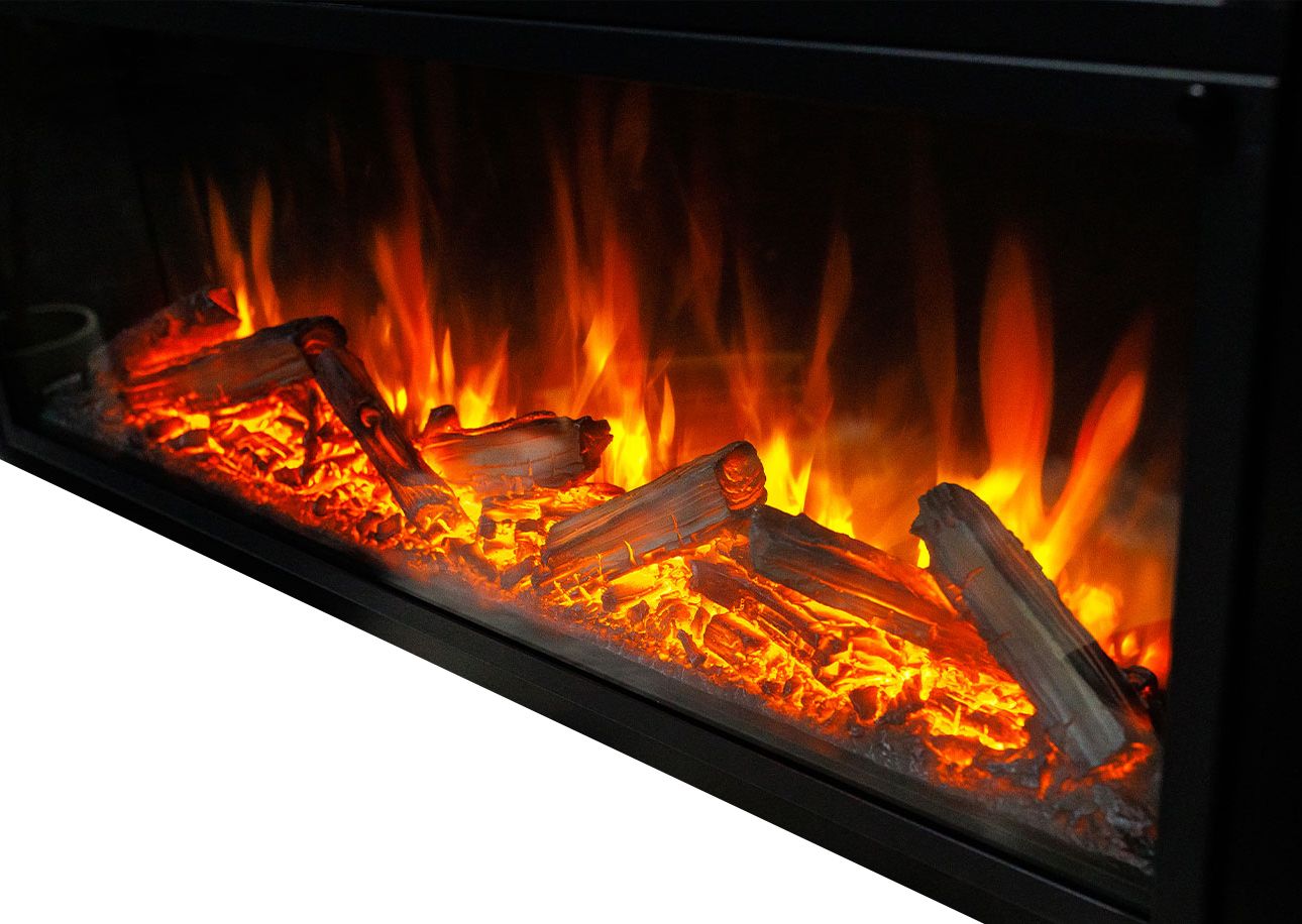 Электрокамин Royal Flame Modern 42 CRM белый с очагом Vision 42 LOG LED фото#7