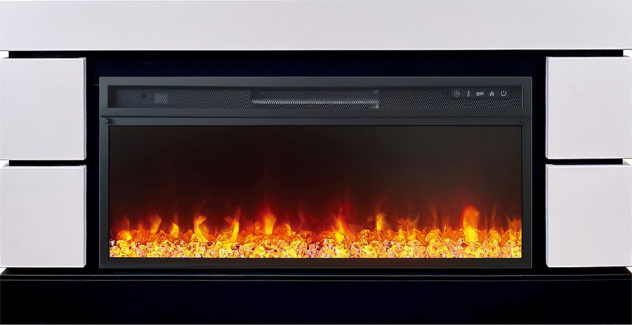 Электрокамин Royal Flame Modern 42 CRM белый с очагом Vision 42 LED