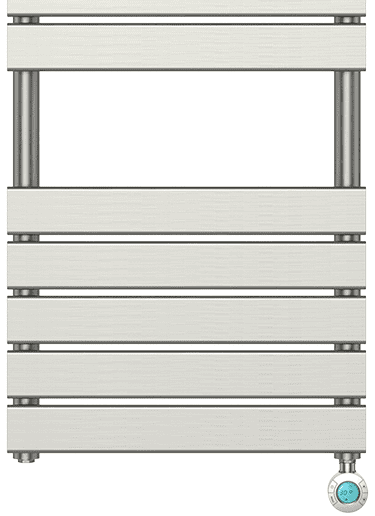 Электрический полотенцесушитель лесенка Primoclima PANEL 12 трубок 600W, Никель матовый фото#2