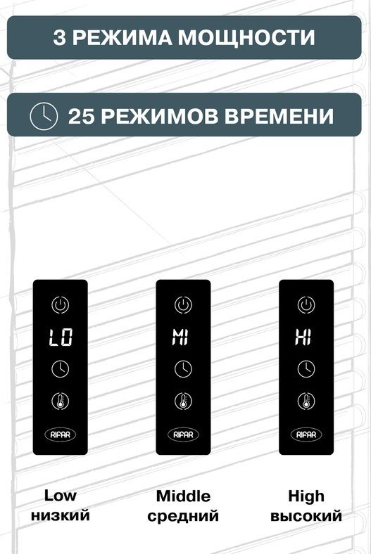 Электрический полотенцесушитель Rifar D-LINE 600x800, чёрный янтарь матовый фото#6