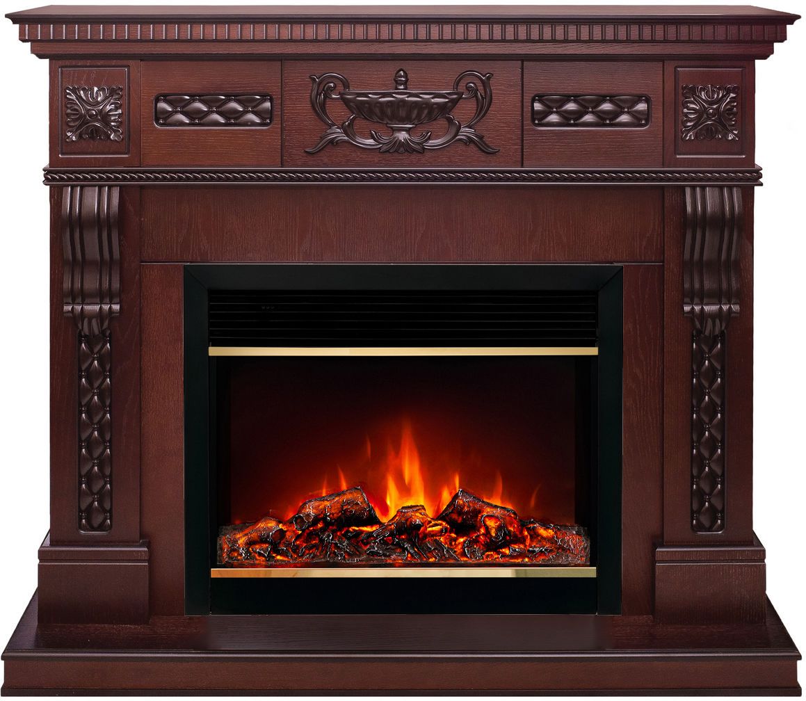 Электрокамин Real-Flame Corsica Lux 25.5/26 AO-255 с очагом MOONBLAZE DELUXE BL