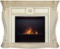 Электрокамин Real-Flame Barcelona 26/33 WT-659G с очагом 3D CASSETTE 630 Black Panel