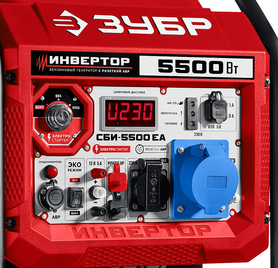 Бензиновый генератор Зубр СБИ-5500ЕА фото#4