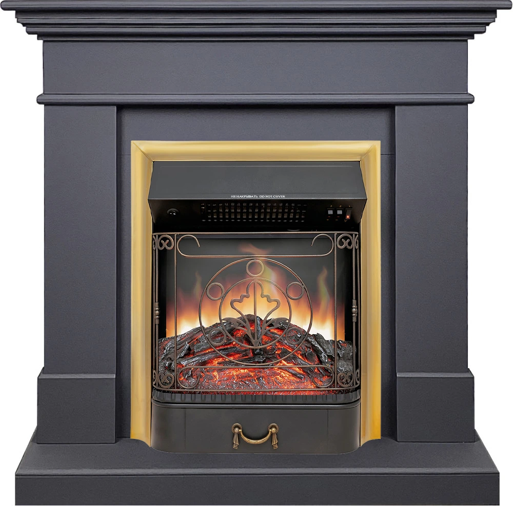 Электрокамин Royal Flame California STD SFT с очагом Majestic FX Brass