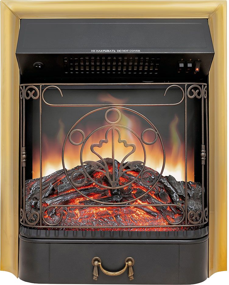 Электрокамин Royal Flame California STD SFT с очагом Majestic FX Brass фото#3