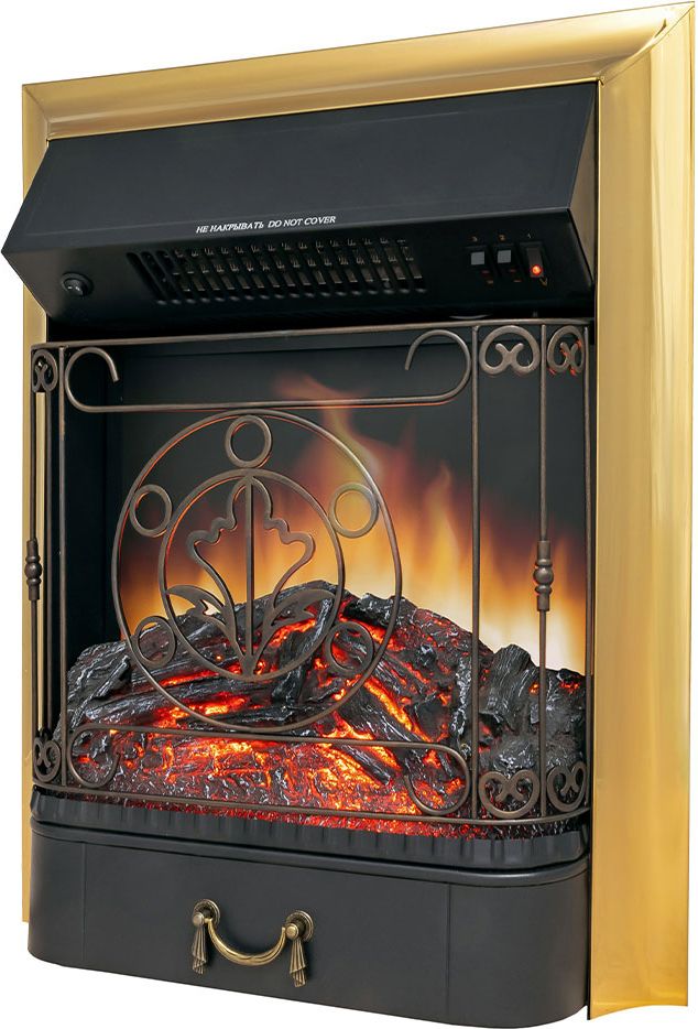 Электрокамин Royal Flame California STD SFT с очагом Majestic FX Brass фото#4