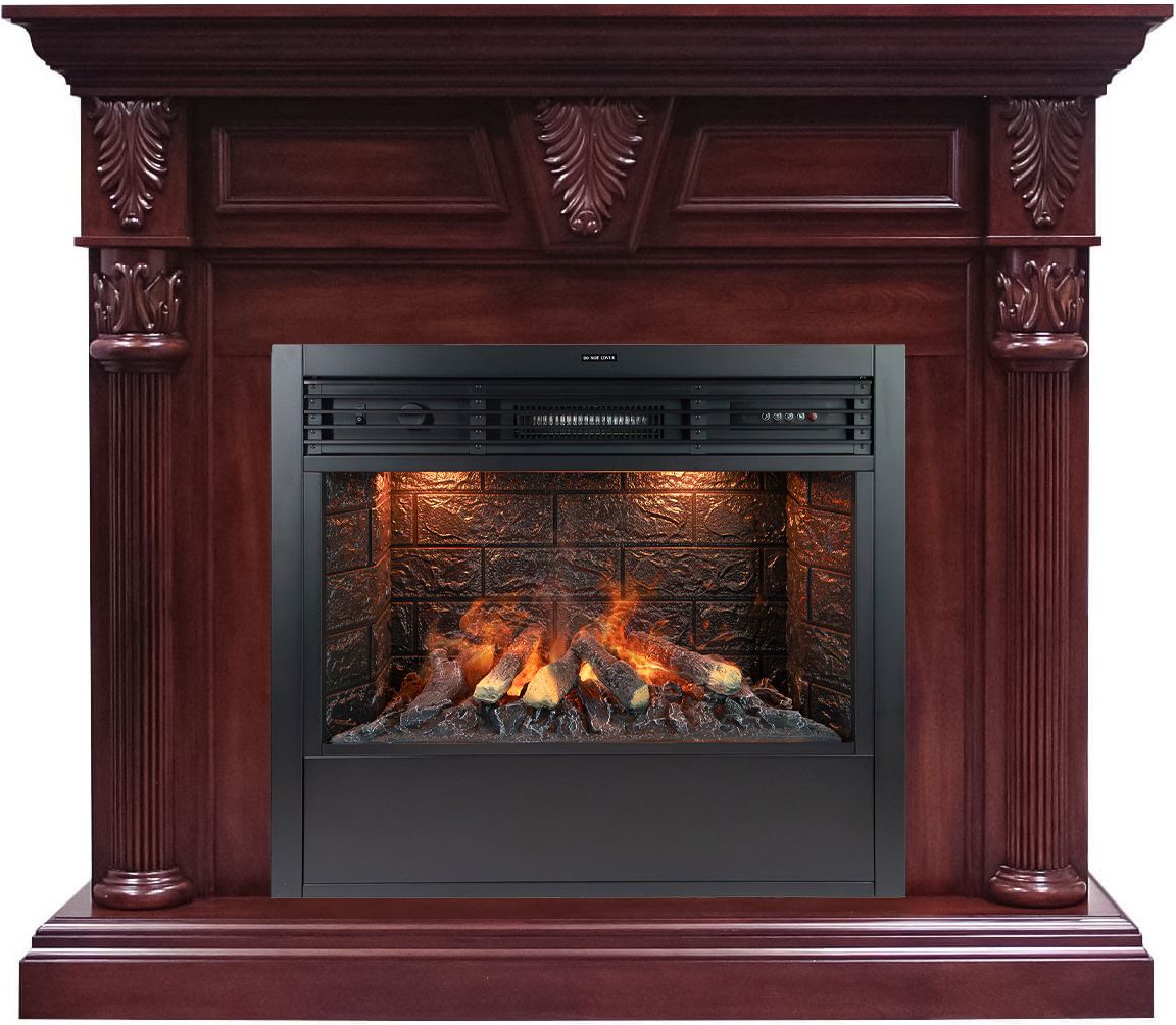 Электрокамин Royal Flame Sheffield темная вишня с очагом Design B800RF 3D