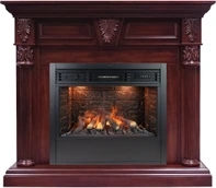 Электрокамин Royal Flame Sheffield темная вишня с очагом Design B800RF 3D