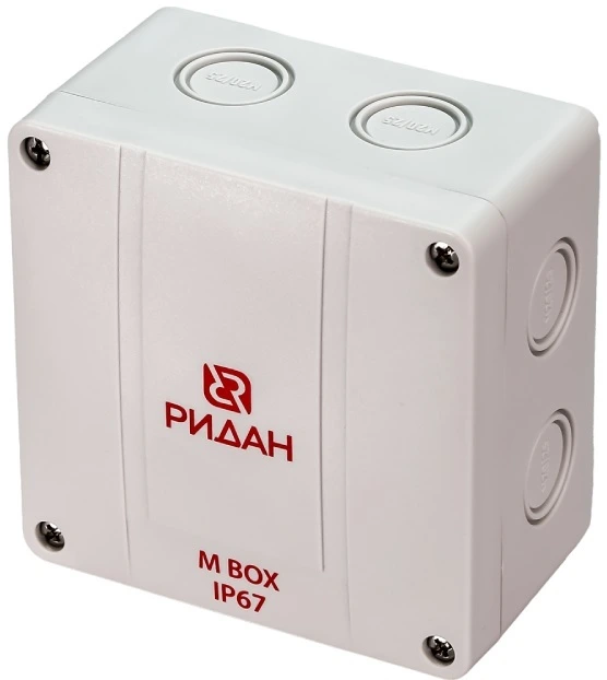 Коробка распределительная Ridan M BOX, 110х110х67 мм, IP67 (серая)