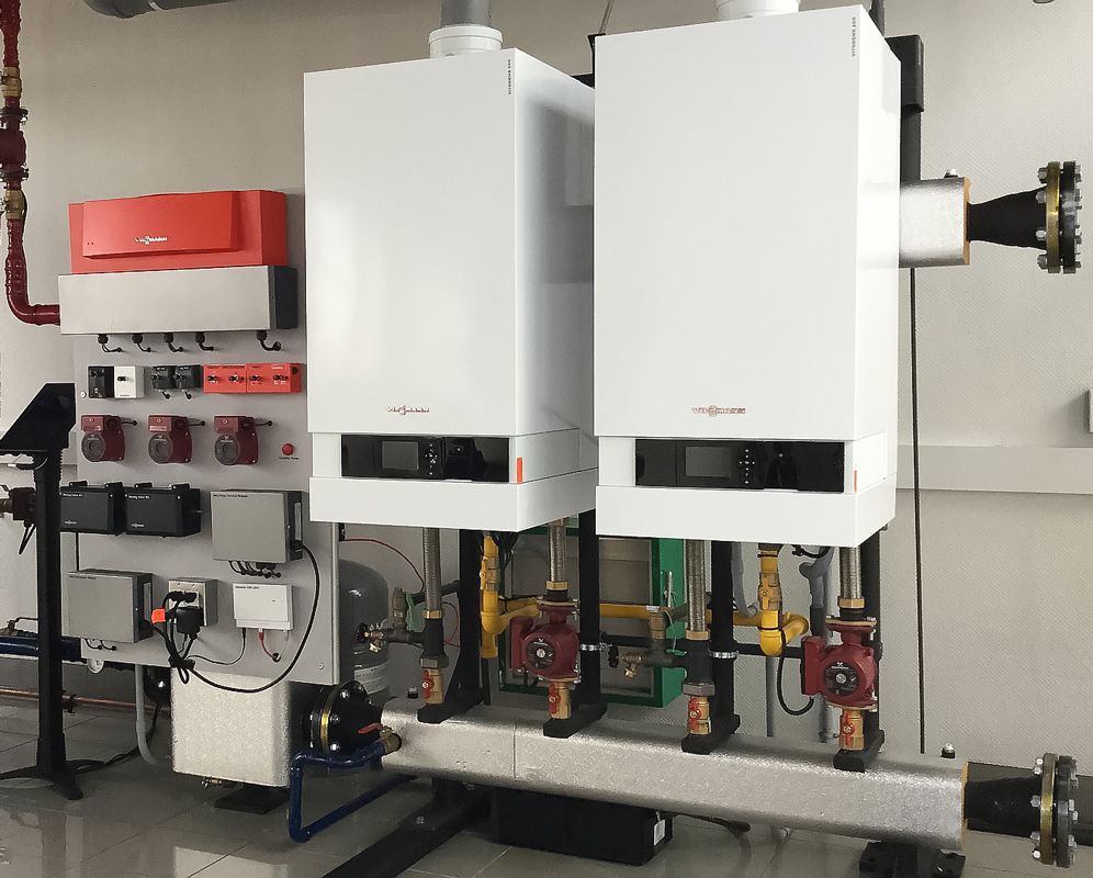 Каскадный блок Viessmann Vitodens 200-W 80 кВт + 80 кВт с Vitotronic 100HC1B (B2HA) фото#4