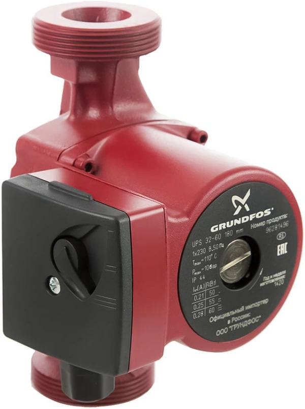Насос для отопления Grundfos UPS 25-40 180 без гаек