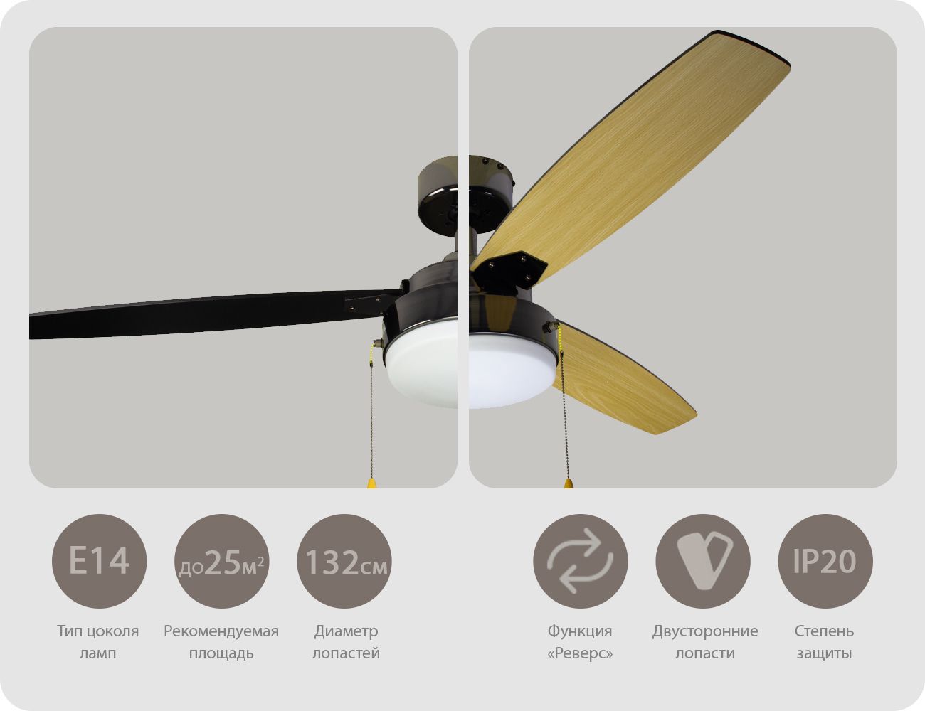 Потолочный вентилятор Dreamfan Fusion Black Chrome RC 132 фото#14