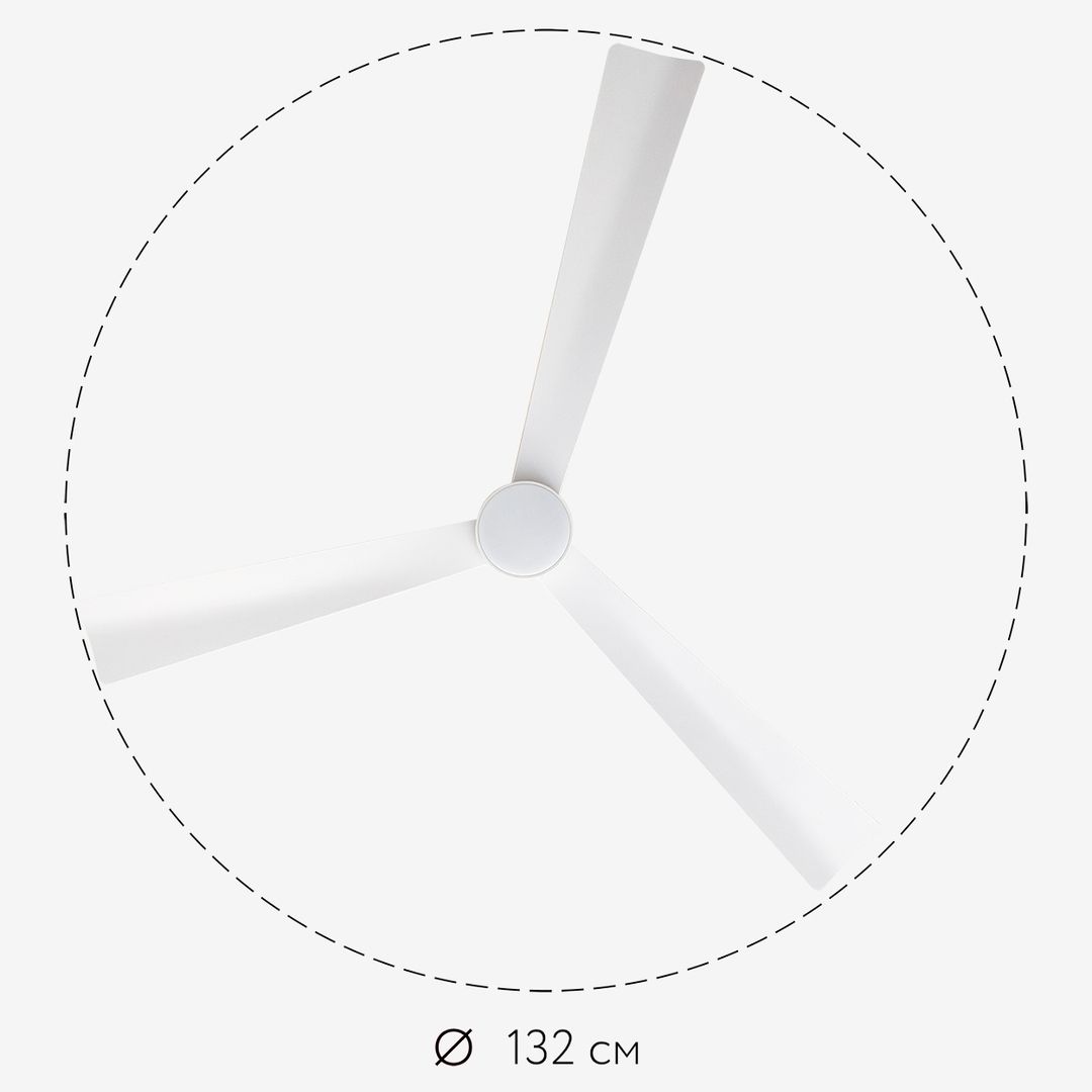 Потолочный вентилятор Dreamfan Rotterdam White LED DC 132 фото#15