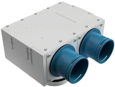 Пленум AirDS оцинкованный, 125 мм, 2*75 мм,белый