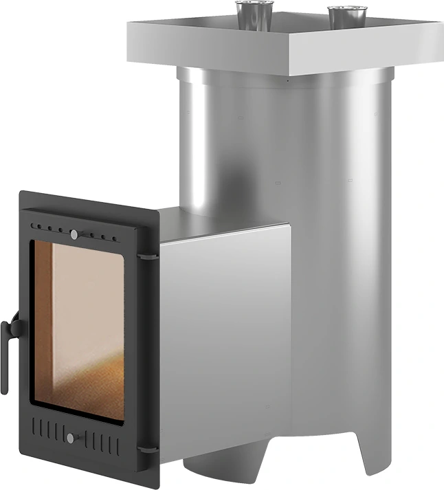 Дровяная печь Эверест Steam Master 30 INOX (320М) (под обкладку)