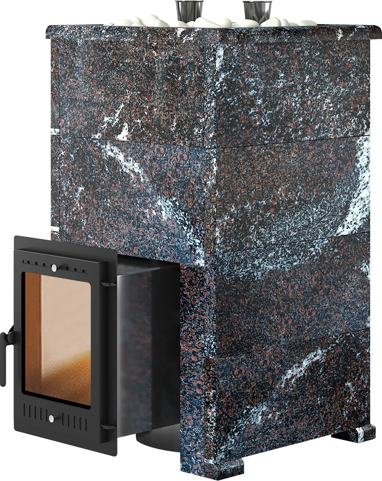 Дровяная печь Эверест Steam Master 60 INOX Амфиболит, S-40
