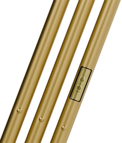 Электрический полотенцесушитель вертикальная лесенка INDIGO Style 4 (el) 120/18 Milky Gold фото#3