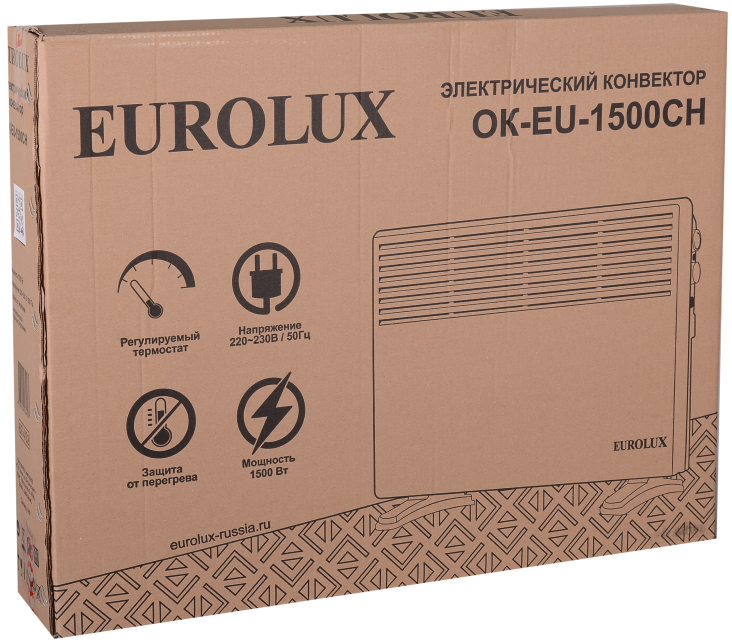 Конвектор электрический Eurolux ОК-EU-1500CH фото#7