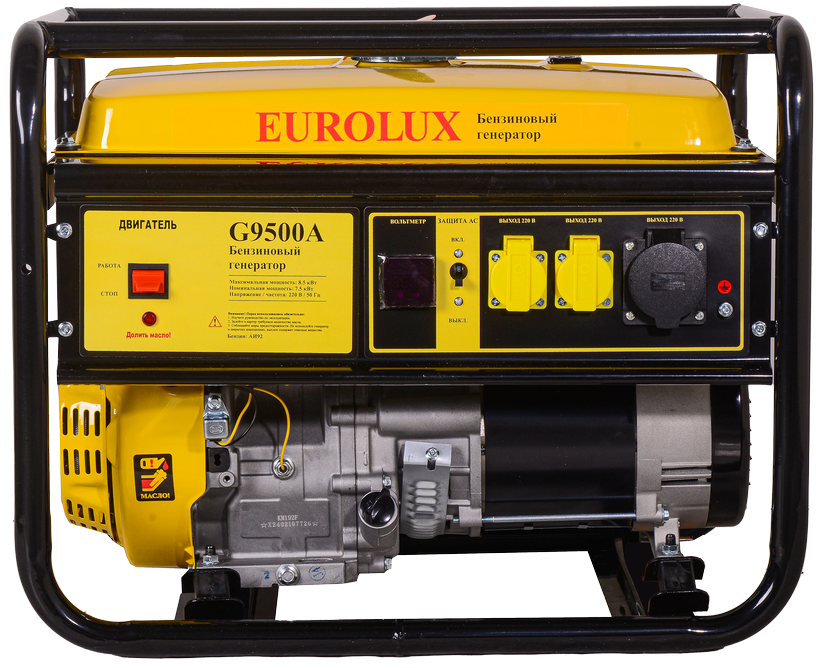 Бензиновый генератор Eurolux G9500A фото#2