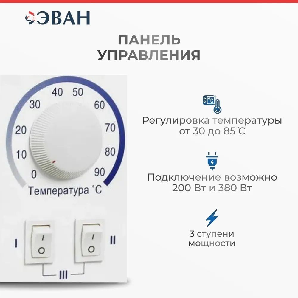 Электрический котел Эван WARMOS START 2024 - 7 серия фото#2